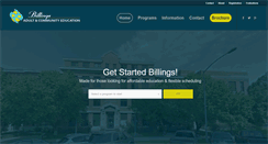 Desktop Screenshot of billingsadultcommunityed.org