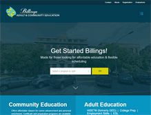 Tablet Screenshot of billingsadultcommunityed.org